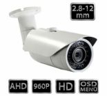 1.3 MP AHD 960P (1280 x 960) OSD 2.8-12 mm 